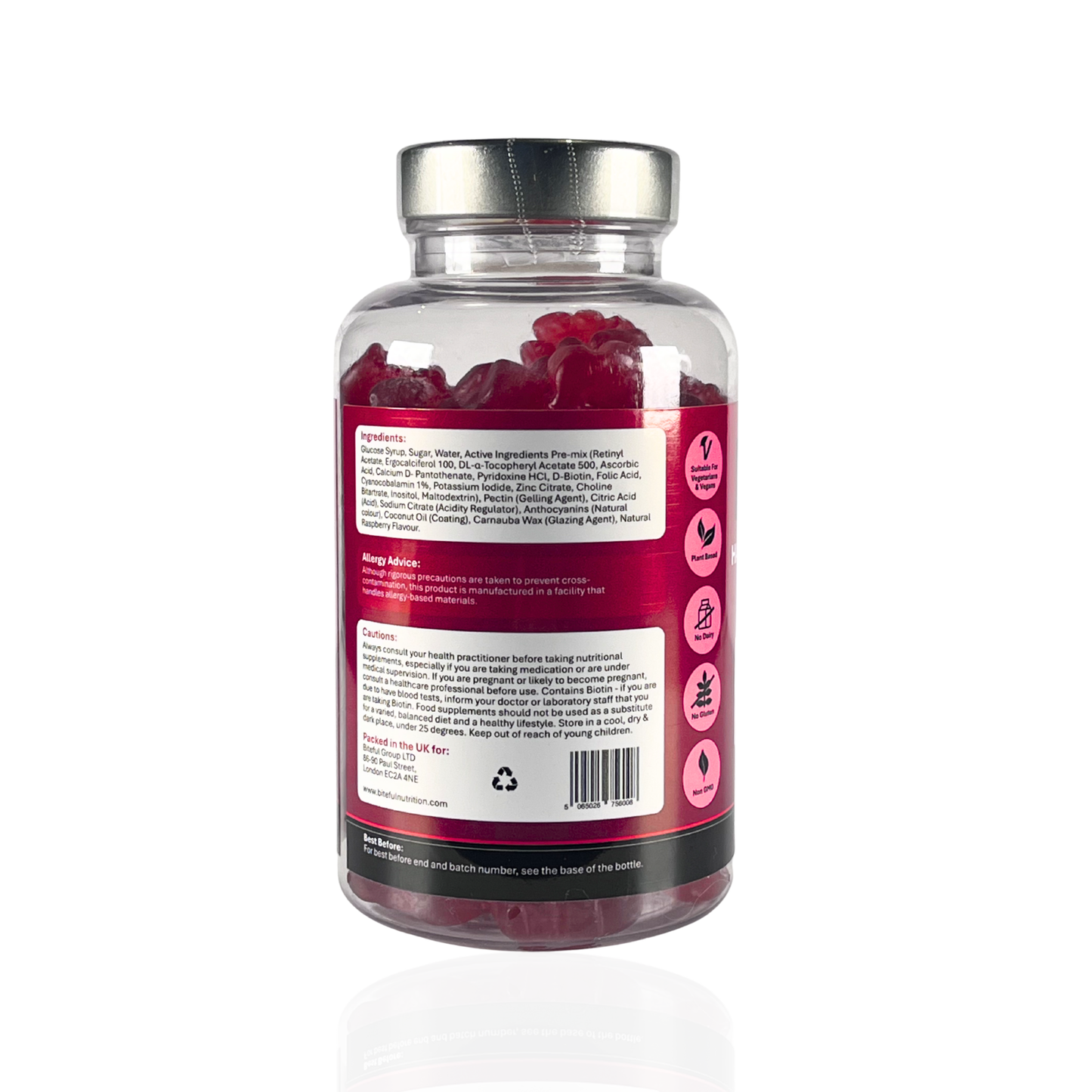 Hair, Skin & Nails Complex Gummies - 60 Vegan Gummies