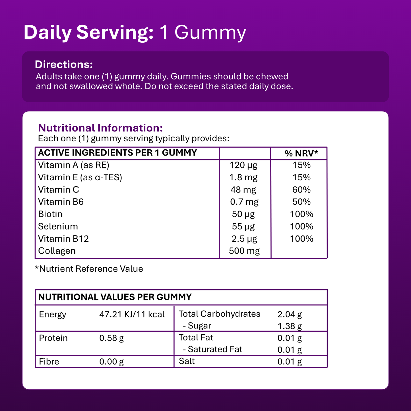 Collagen Complex Gummies - 60 Gummies