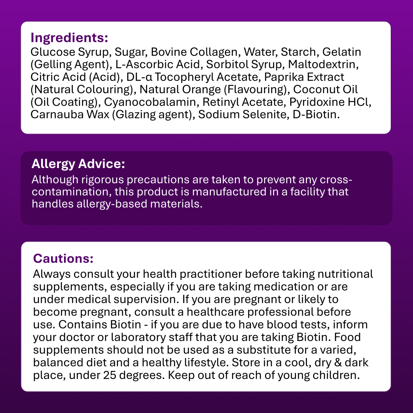 Collagen Complex Gummies - 60 Gummies