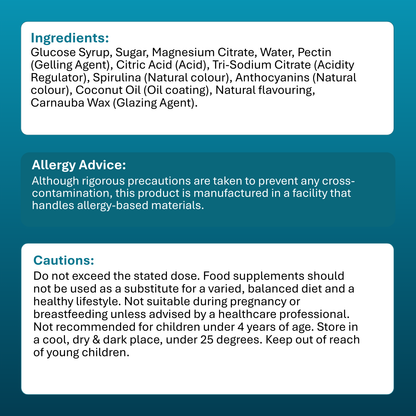 Magnesium Gummies - 60 Vegan Gummies