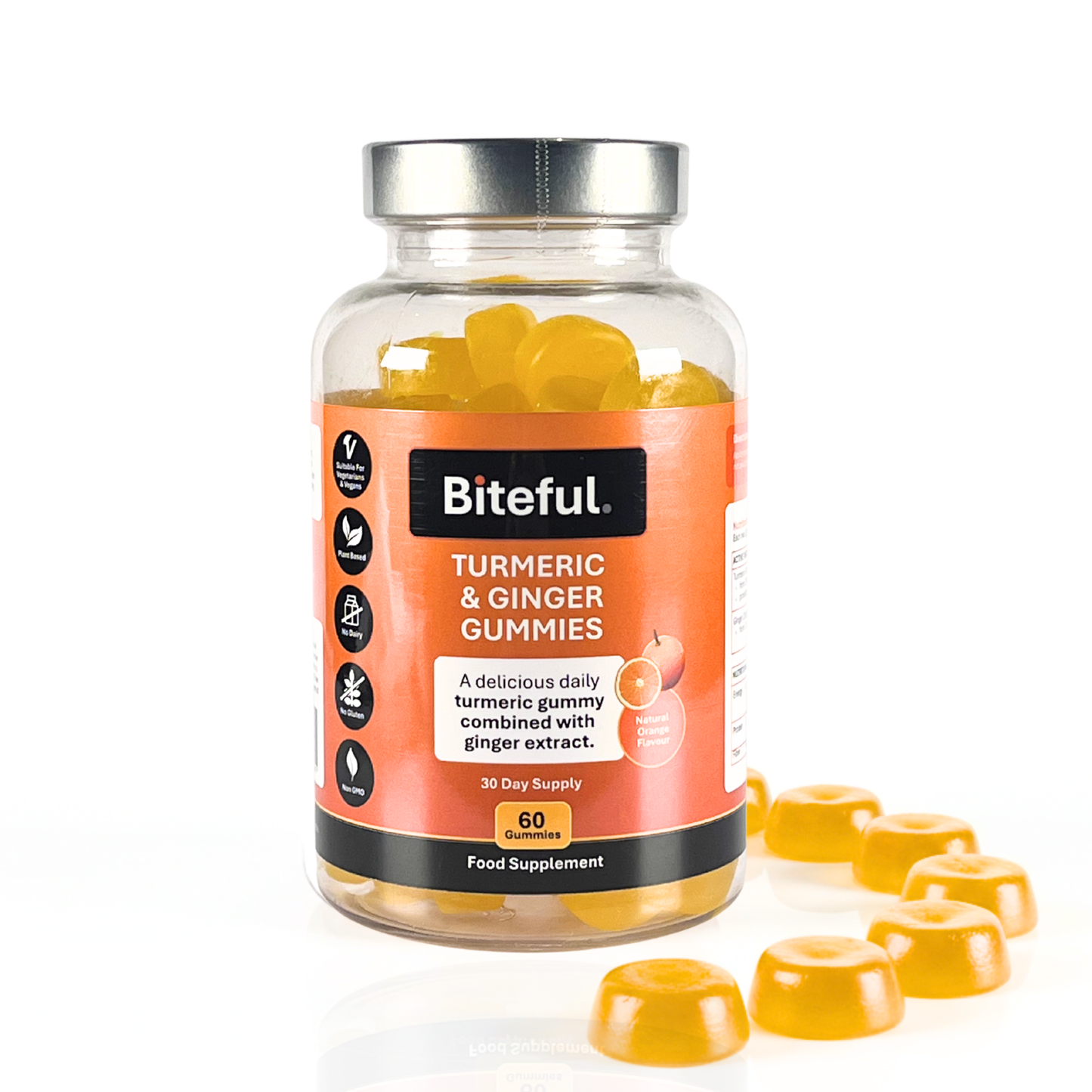 Turmeric & Ginger Gummies - 60 Vegan Gummies