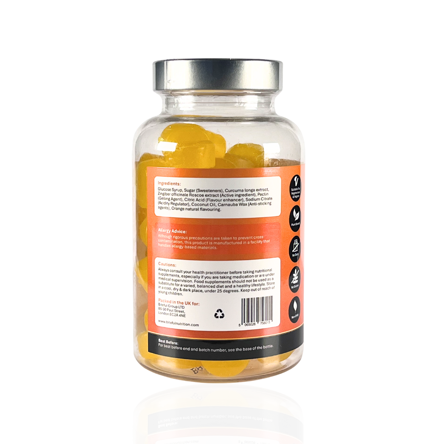 Turmeric & Ginger Gummies - 60 Vegan Gummies