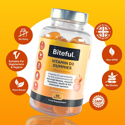 Vitamin D3 Gummies - 60 Vegan Gummies